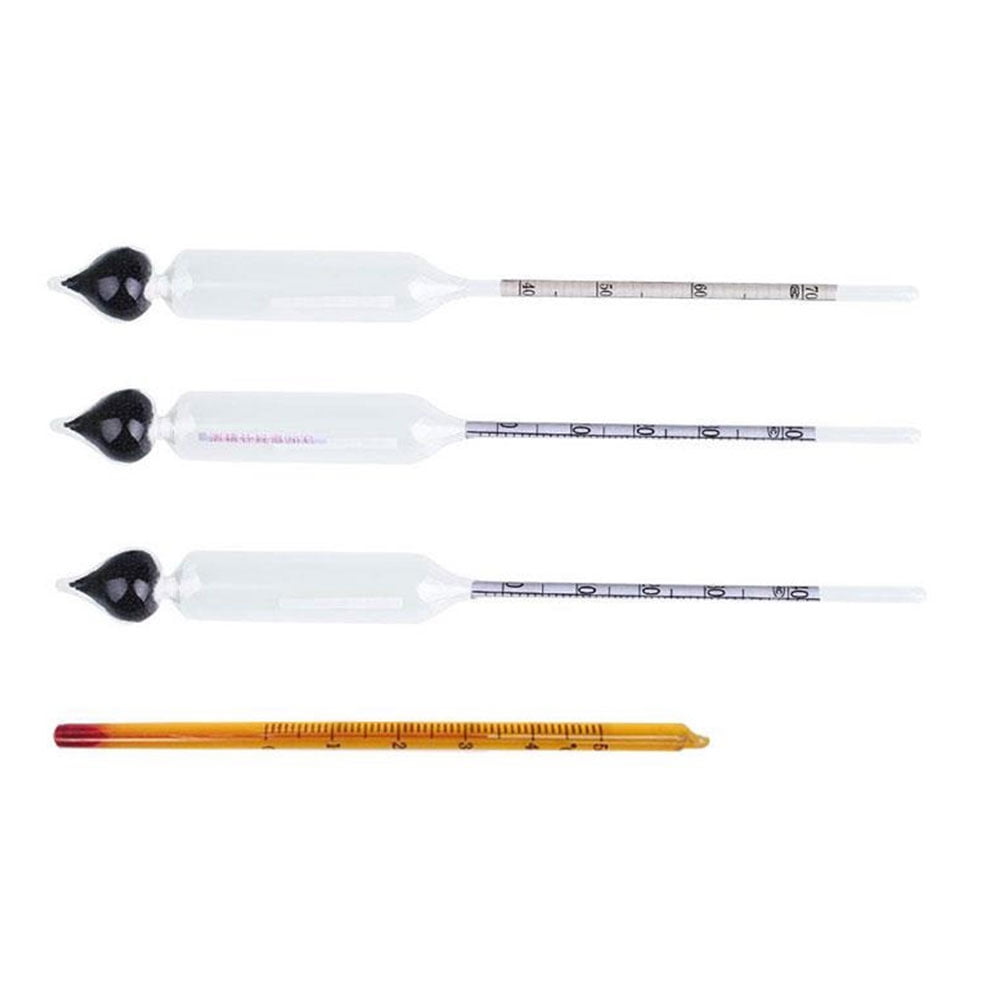 Hydrometer Proof DIY Measure 0100 Alcohol Meter + Thermometer 3Pcs 04070100 Walmart Canada