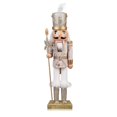 thumbnail image 1 of Decoraciones de Cascanueces Soldado de Madera ArlinaL, Figura de Cascanueces de 15 Pulgadas para Navidad en Estantes y Mesas (Dorado), 1 of 6