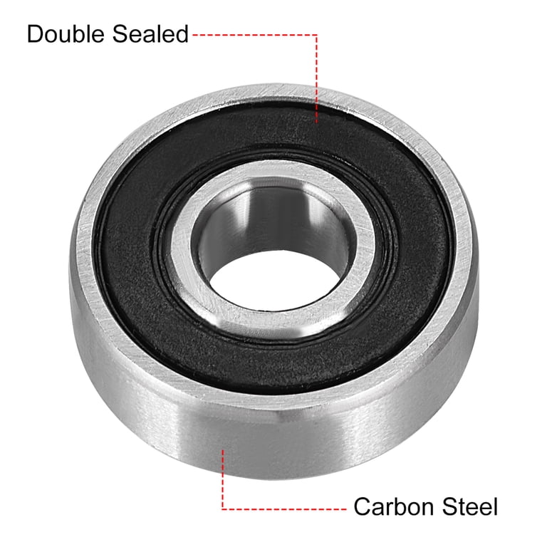 Deep Groove Ball Bearing 608RS Double Sealed, 8mmx22mmx7mm Carbon
