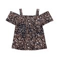 thumbnail image 1 of INC Blusa con hombros descubiertos y estampado animal para mujer, marrÃ³n, XX-Large I-N-C Hombro frÃ­o, 1 of 2