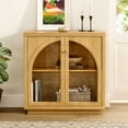 thumbnail image 7 of EYYTHUNG Sideboard Buffet Cabinet,  Natural Oak Storage Cabinet with Adjustable Shelf, 7 of 7