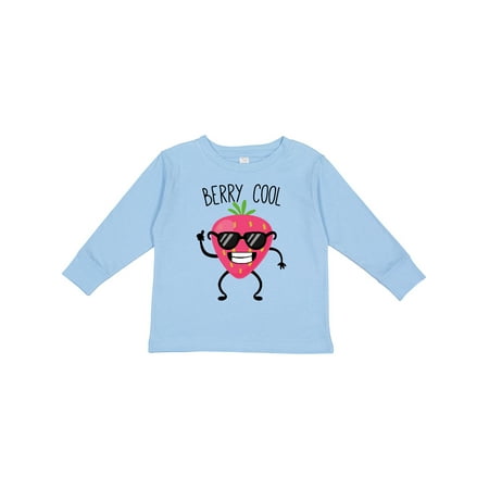 

Inktastic Cute & Fun berry Cool Boys or Girls Long Sleeve Toddler T-Shirt