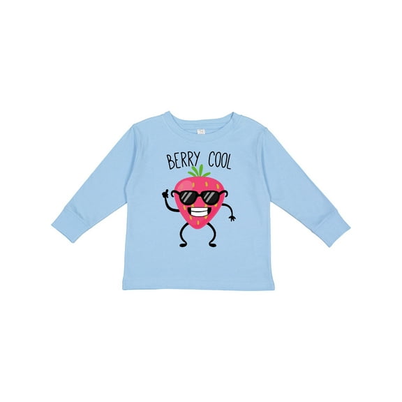 Inktastic Cute & Fun "berry" Cool Boys or Girls Long Sleeve Toddler T-Shirt