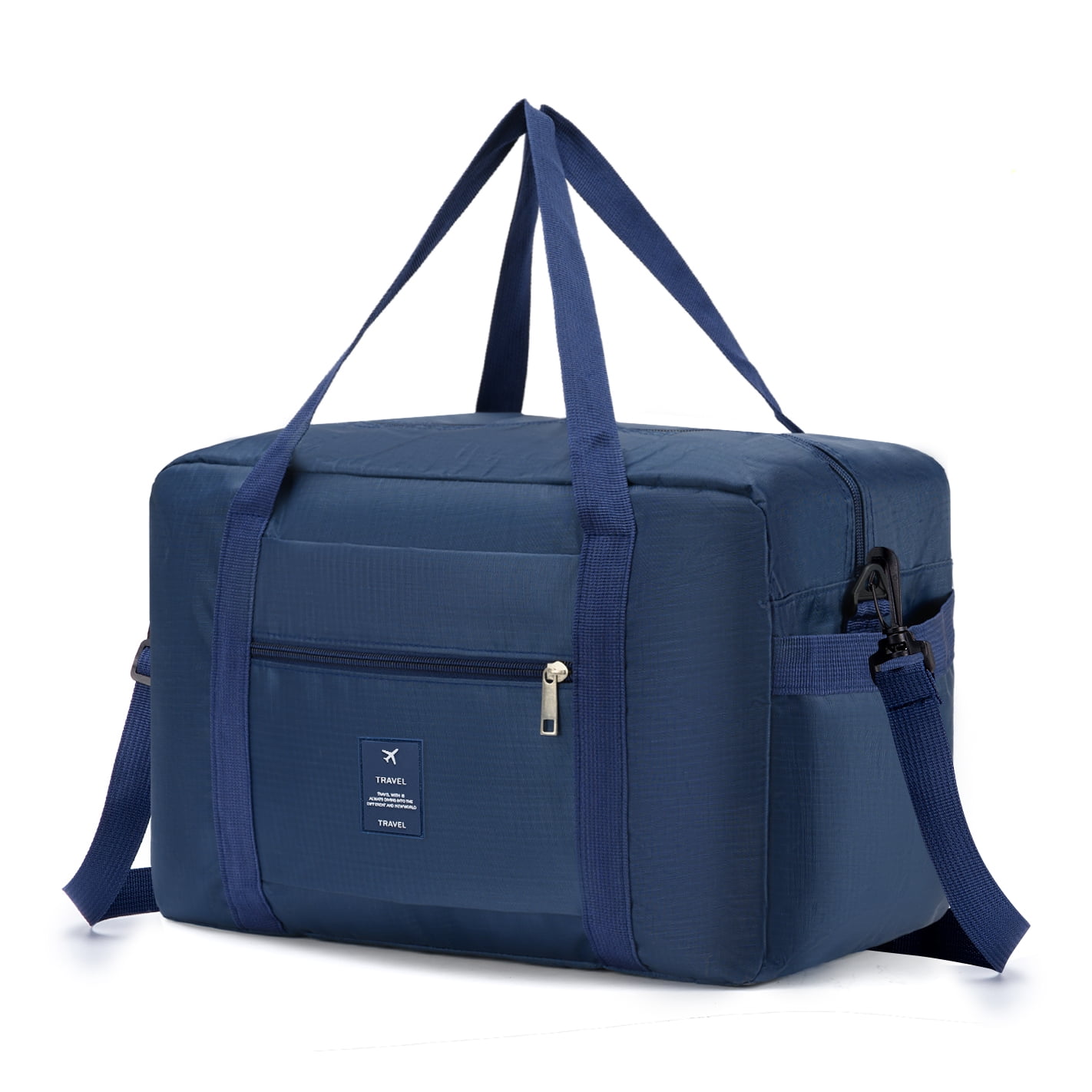 BAGZY Cabin Bag 40x20x25 for Ryanair Underseat Cabin Bag, Large Foldable  Duffel Bag Nylon Holdall Hand Luggage Case Carry on Luggage Flight Bag  Baggage Organiser Storage (Grey) 