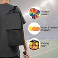 thumbnail image 5 of Pickleball Paddles Set Of 2, Fiberglass Surface, Vibrant Rainbow Print, 4 Balls & Bag, 5 of 5