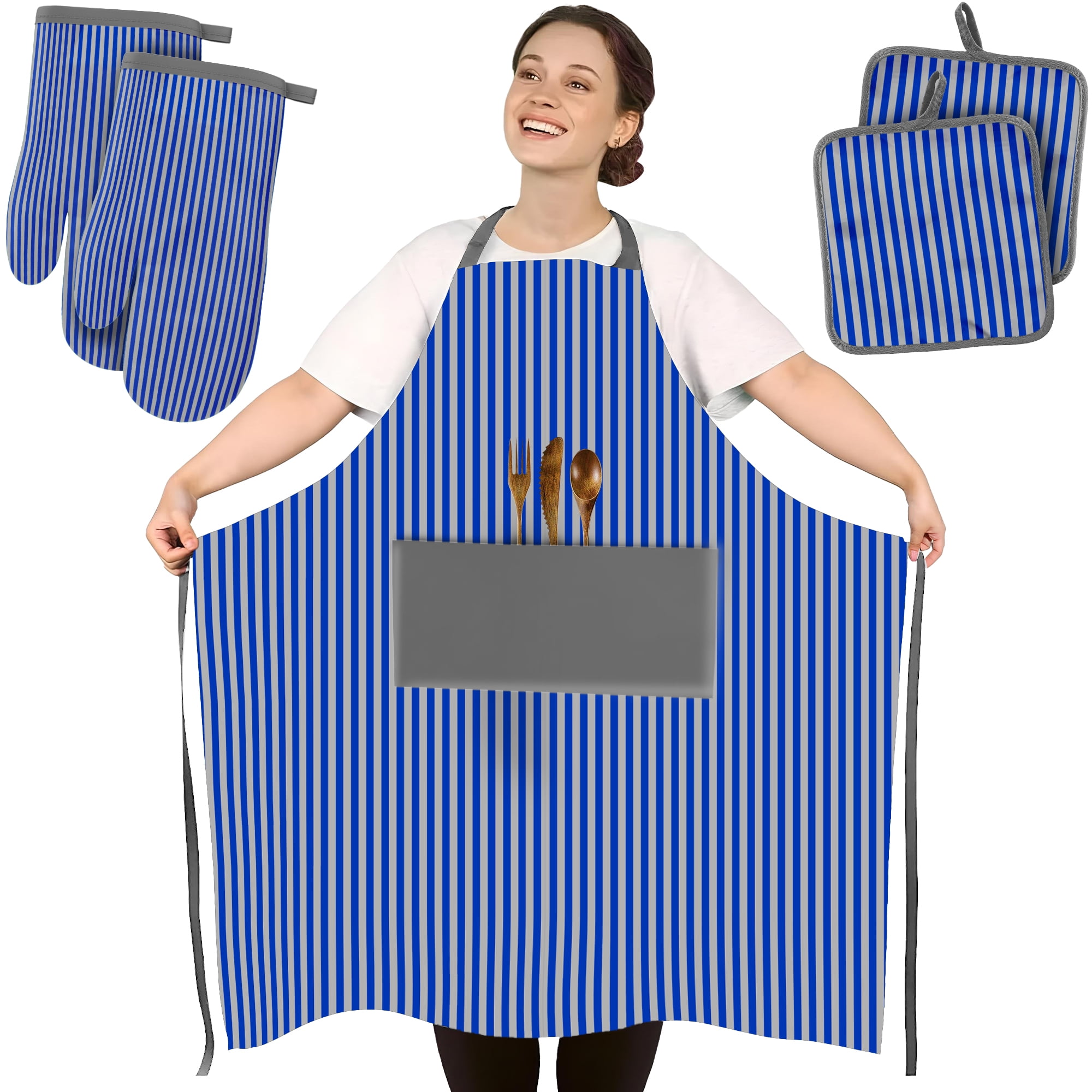 Canadian Linen Three Piece Apron Set 16.5