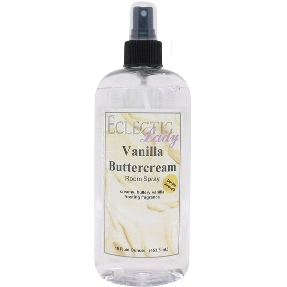 Vanilla Buttercream Room Spray by Eclectic Lady (Double Strength), 16 Ounces, Fragrant Aromatic Room Mist For Home, Room, Office