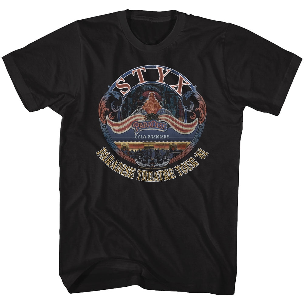 Styx Tour '81 Black Adult TShirt