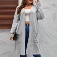 thumbnail image 3 of Birdeem Cardigan à Manches Longues Mode Grande Taille pour Femmes avec Poches, 3 of 12