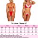 thumbnail image 1 of Conjunto de ropa interior de mujer Bragas eróticas Lencería Ropa interior dividida para dormitorio (Rojo S) Ndcxsfigh Para estrenar, 1 of 2
