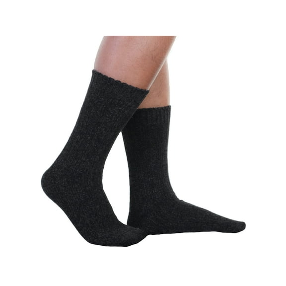 Angelina Unisex Cozy Chenille Plush Fuzzy Crew Socks (6-Pairs)