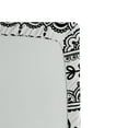 thumbnail image 2 of Ambesonne Tribal Fitted Sheet, Borders with Leaf, Twin Size, Black and White, 2 of 2