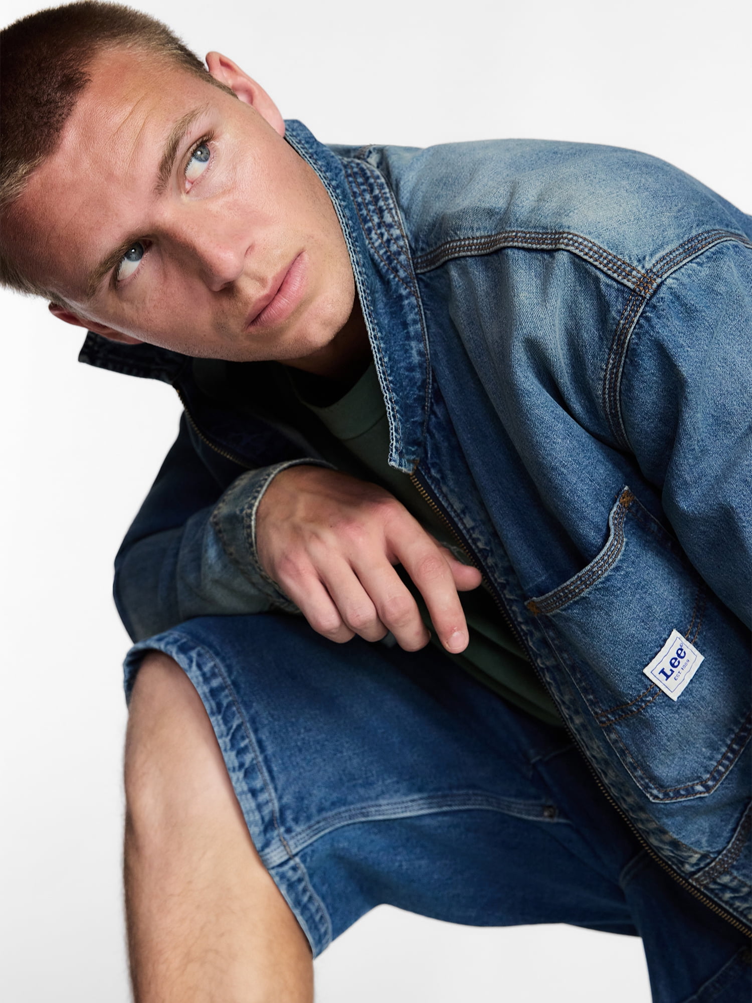 Kacey Lee Men's Denim Workwear Jacket, Sizes S-2XL