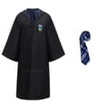 thumbnail image 3 of Disfraz unisex de Hufflepuff para adultos, niños, niñas, mujeres y hombres, uniforme de la escuela de magia de Hermione, disfraz de mago Potter para Halloween, 3 of 5