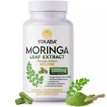 Moringa Oleifera Leaf Powder 250 Capsules