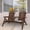 Brown + Wood, variant on Outdoor Glider Chair with Steel Frame and Mesh Fabric for Patio, Backyard, Garden, Porch, Gray, 330 lbs Capacity, Smooth Swing Motion