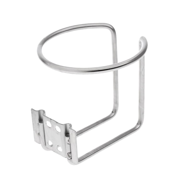 Stainless Steel Drink/Beverage/Cup Holder Mount Bracket Suction For Boats, Pontoons, Canoes, Kayaks, Lawn Chairs