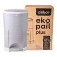 thumbnail image 1 of Dekor Eko Plus Diaper Pail - Grey, 1 of 5