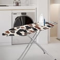 thumbnail image 2 of HELLHERO Non-Slip Ironing Board Protector Cover 3 Fasteners Soft Protector Polyester Fiber Fabric 15"x54", Daisy and Cow Print Pattern, 2 of 3
