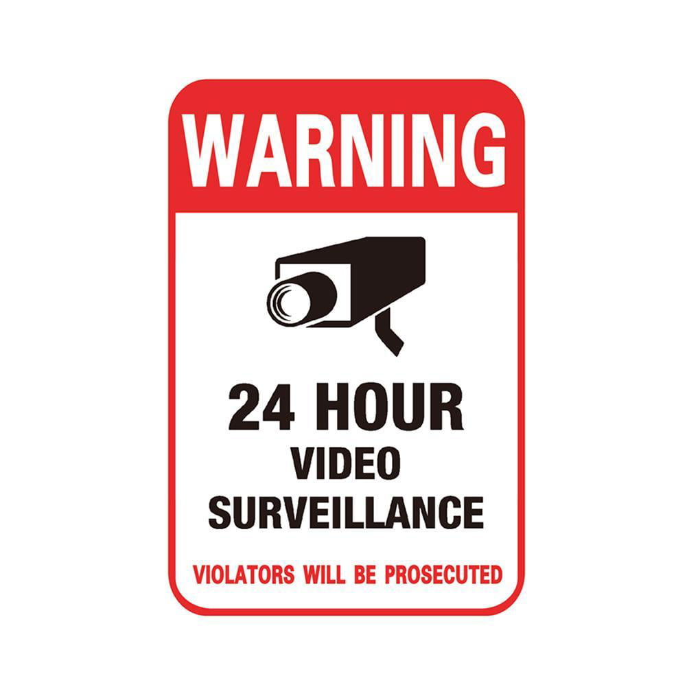 Hard Pastic signs or vinyl stickers CCTV Warning Sign CCTV Signage 