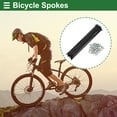 thumbnail image 2 of Unique Bargains Universal Bicycle Spokes Bike Wheel Spokes 14G Carbon Steel 1 Set Black-197mm, 2 of 7