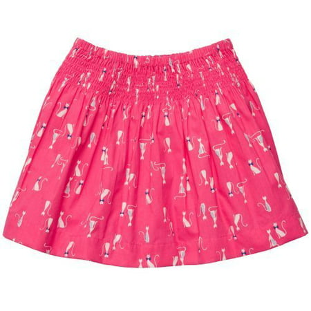 Carter's Baby Girls' Poplin Print Skirt (18 Months) -Cat Print - Pink