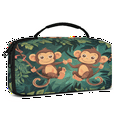 thumbnail image 2 of Herdesigns Monkey Carry Case Compatible with Nintendo Switch 2, with 20 Game Card Slots, Forest Animal Portable Travel Carrying Case Pouch for Accessories & Games, 2 of 8