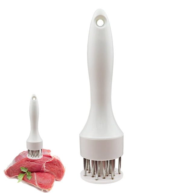 Herramienta para ablandar carne con aguja afilada de acero inoxidable, utensilio de cocina para cocinar barbacoa