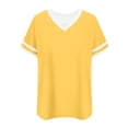 thumbnail image 6 of Plus Size Shirts for Womens 2025 V-neck Short Sleeved Solid Summer Base Shirt Sports T-shirt, 6 of 6
