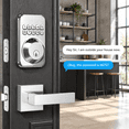 Lock Box Keypad Entry Keyless Entry Keypad Deadbolt Lock With Handles Satin Nickel - Walmart.com