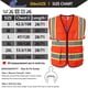thumbnail image 2 of Chaleco de seguridad Ekksafety EK175 naranja reflectante con 5 bolsillos, 2 of 6