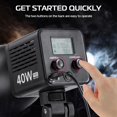 thumbnail image 5 of 40W Pro LED Video Light Temperatura De Color Dual 2500K-6500K PortáTil Con BateríA De 3400MAh, 5 of 5
