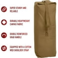 thumbnail image 3 of Favory Top Load Canvas Duffle Bag ‎2 Pounds Item Weight, made of ‎Cotton and Canvas, ‎260 Liters capacity 30" X 50" Coyote Brown, 3 of 5