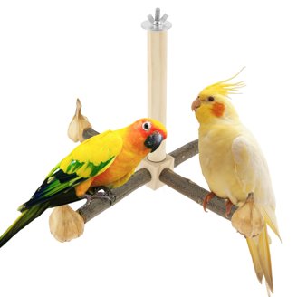 Bird Platform, 2 PCS Plastics Bird Perches Playground Cage