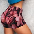 thumbnail image 4 of Salouo pink butterfly Print Women's Athletic Shorts,Booty Shorts Biker Shorts High Waisted Elastic Workout Shorts for Yoga Gym Running Sports-Medium, 4 of 8