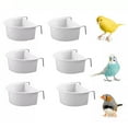 thumbnail image 2 of Bird Cage Plastic D Cups Feeder With Hooks Finch Birdseed Cupr, 2 of 8