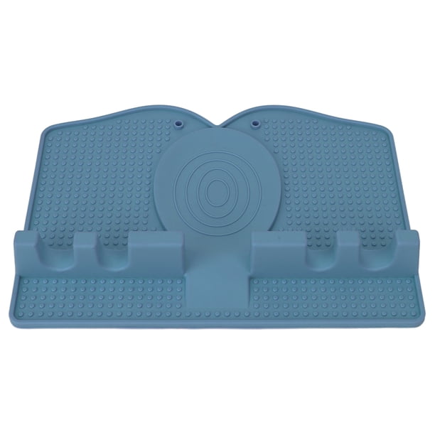 Reposacucharas, soporte de silicona para utensilios de cocina, juego de utensilios de silicona para calentar cucharas, rendimiento confiable