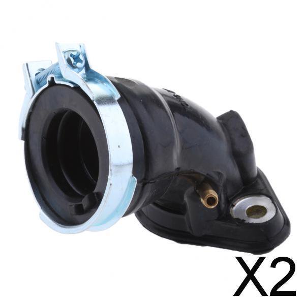 DYNWAVECA 2xRubber Carburetor Carb Inlet Intake Manifold for Jog 100