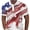 Red, variant on WREESH Men's 4Th of July Crewneck T-Shirt Funny American Flag Design for Patriotic Style Red
