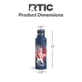 thumbnail image 4 of RTIC 20 oz Ceramic Lined Insulated Journey Water Bottle, Leak-Proof Lid, Fireworks, 4 of 8