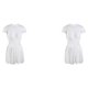 thumbnail image 4 of Greeniant Traje de baño de capas para mujer Traje de baño de encaje Vestido de baño Ropa de playa de color sólido SG 2Conjunto, 4 of 6