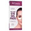Retinol Anti-Aging Gel Eye Pads with Vitamin A, De-Puffing Skincare Treatment, 10 Pairs