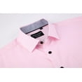 thumbnail image 2 of Alex Vando Mens Dress Shirts Regular Fit Long Sleeve Stretch Business Dress Shirts for Men, 2 of 5