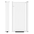 thumbnail image 6 of 55" Extra Tall Pet Gate for Cat/Dog, 32.68"-38.19" Wide, 1.18" Ultra Narrow Spacing Dog Gate, No Drilling Pressure Mounted Cat Fence Safety Gate for Stairs, Doorways, Hallways-140cm,Black,1, 6 of 7