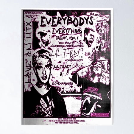 Alternative Emo Rap Musician Punk Tattoo Art Tribute Wall Art Bedroom Decor Unframed Canvas