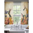 thumbnail image 2 of Vintage Hummingbirds Sheer Curtains 72 Inch Length 2 Panels Set Window Treatments, Spring Farmhouse Country Flowers Rod Pocket Semi Curtains for Living Room/Bedroom/Kitchen Décor, 104"W x 72"L, 2 of 7
