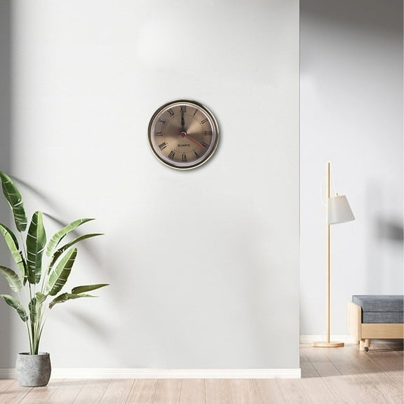 65MM Quartz Clock Inserts for DIY Replacement with Roman Numbers in Gold and Silver