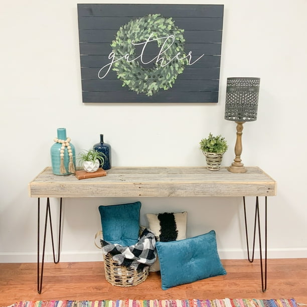 Cultivar Home Furnishings Harpen Reclaimed Wood Large Console Table