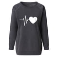 thumbnail image 4 of Youmylove Sweatshirts Pullover Women O-Neck Long Sleeve Lightweight Casual Relaxed Fit Stylish Streetwear, 4 of 4