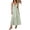 Light Green, variant on Women's Smocked Tiered Maxi Cami Dress with Sheer Overlay 70% Lyocell 30% Polyamide for Elegant Summer Events Today